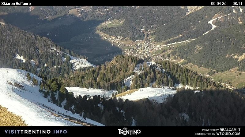 Archived image Webcam Valley Fassa - top station cable car Buffaure