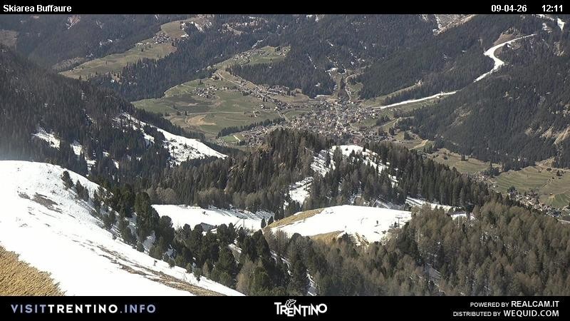 Archived image Webcam Valley Fassa - top station cable car Buffaure