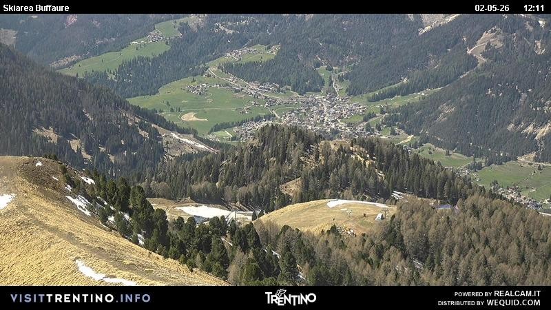 Archived image Webcam Valley Fassa - top station cable car Buffaure