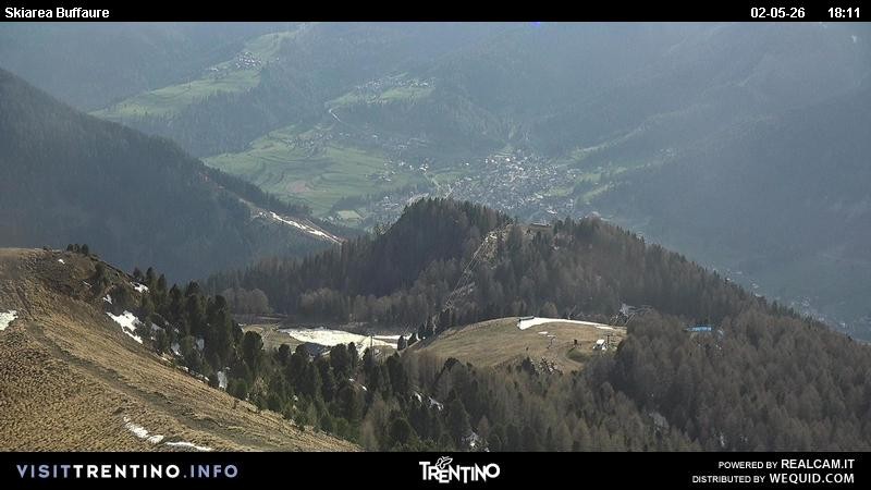 Archived image Webcam Valley Fassa - top station cable car Buffaure