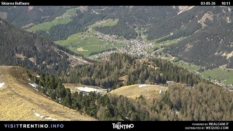 Archived image Webcam Valley Fassa - top station cable car Buffaure