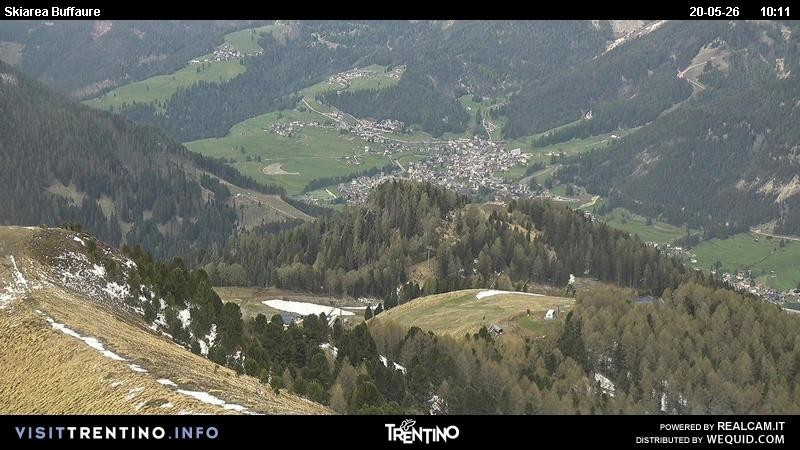 Archived image Webcam Valley Fassa - top station cable car Buffaure