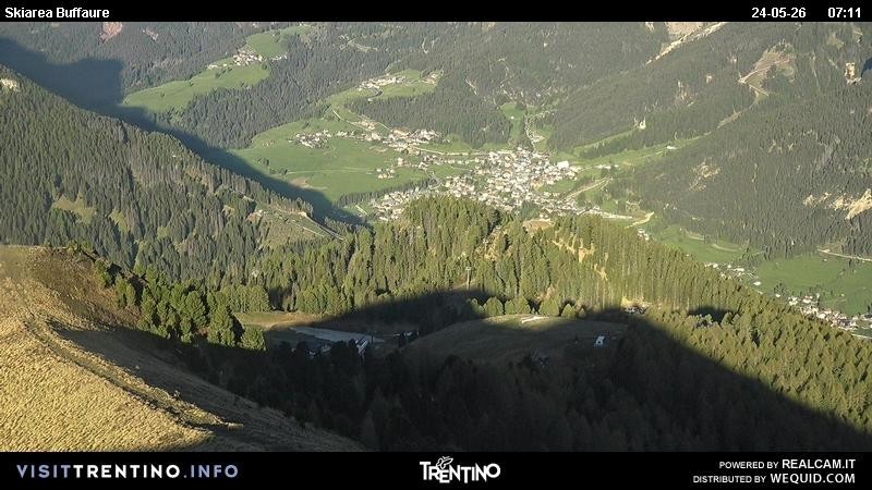 Archived image Webcam Valley Fassa - top station cable car Buffaure