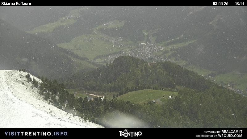Archived image Webcam Valley Fassa - top station cable car Buffaure