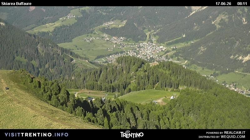 Archived image Webcam Valley Fassa - top station cable car Buffaure