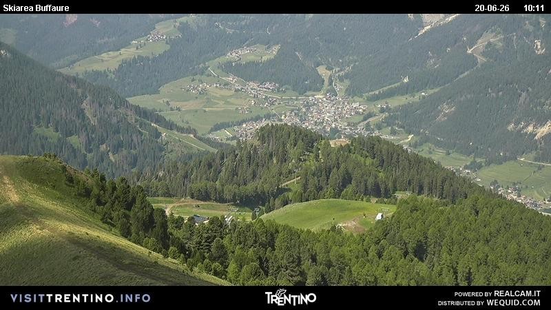 Archived image Webcam Valley Fassa - top station cable car Buffaure