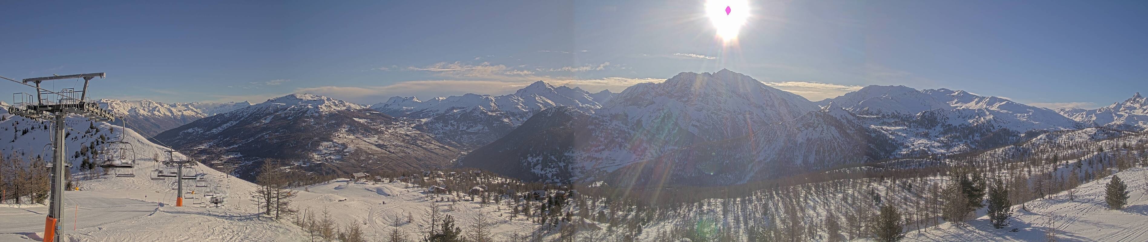 Archived image Webcam Via Lattea - Colle Bercia (Piemont)