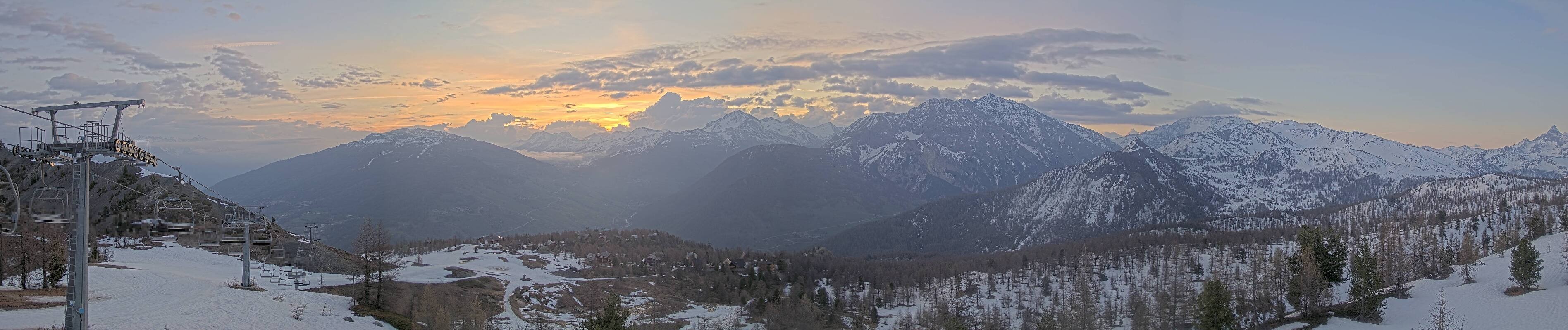 Archived image Webcam Via Lattea - Colle Bercia (Piemont)