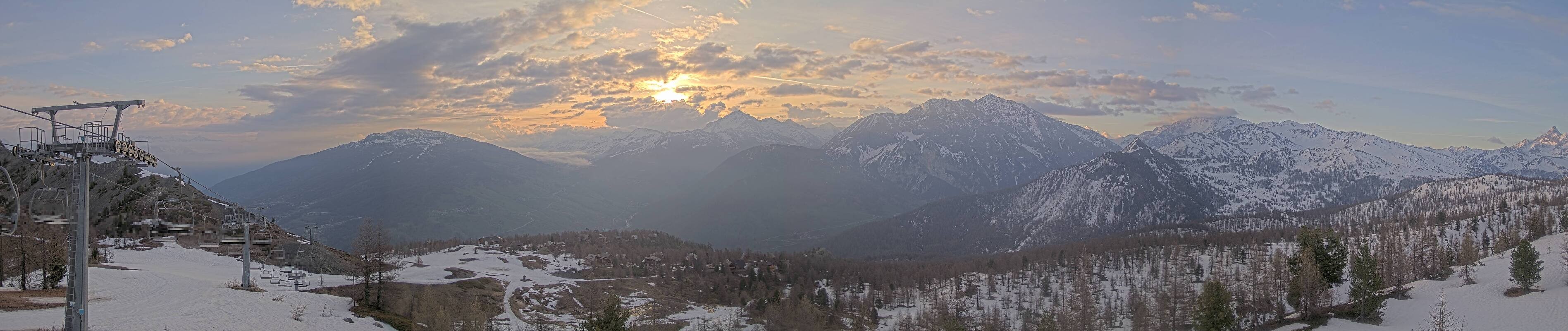 Archived image Webcam Via Lattea - Colle Bercia (Piemont)