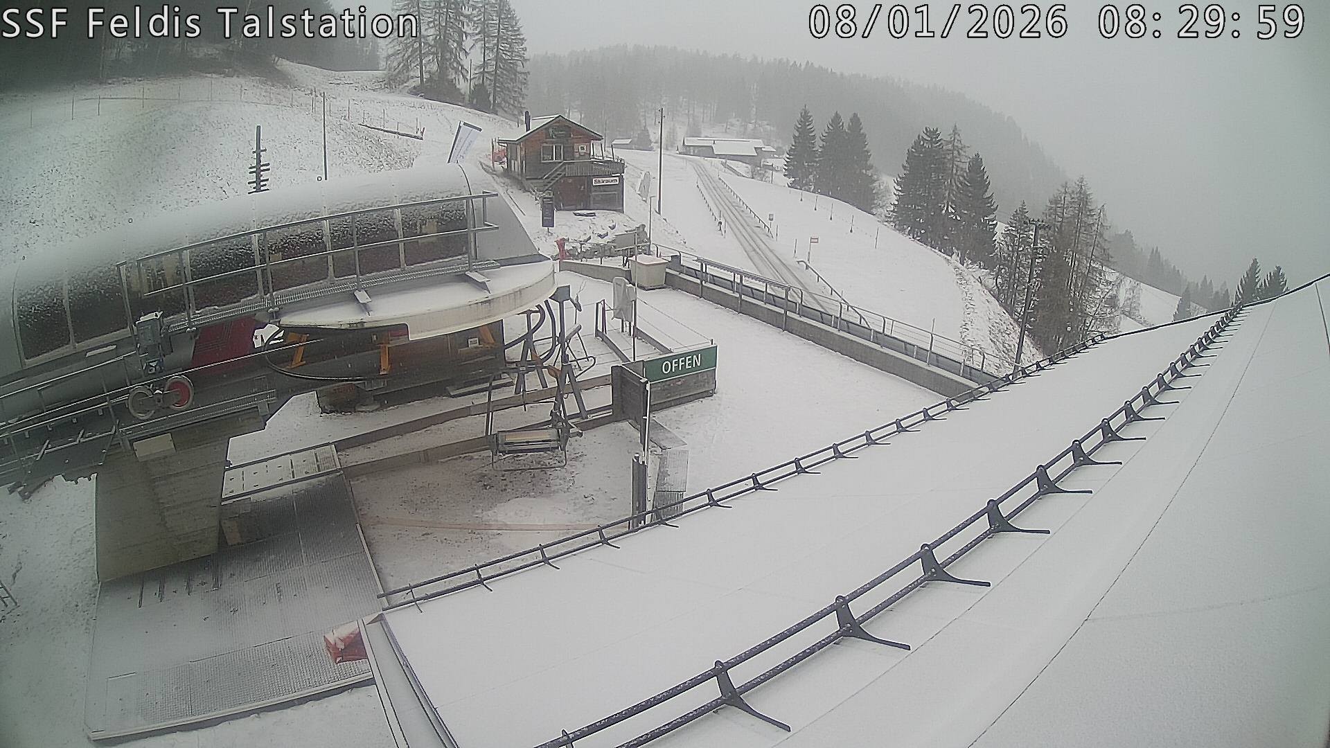 Archiv Foto Webcam Talstation Feldis/ Veulden