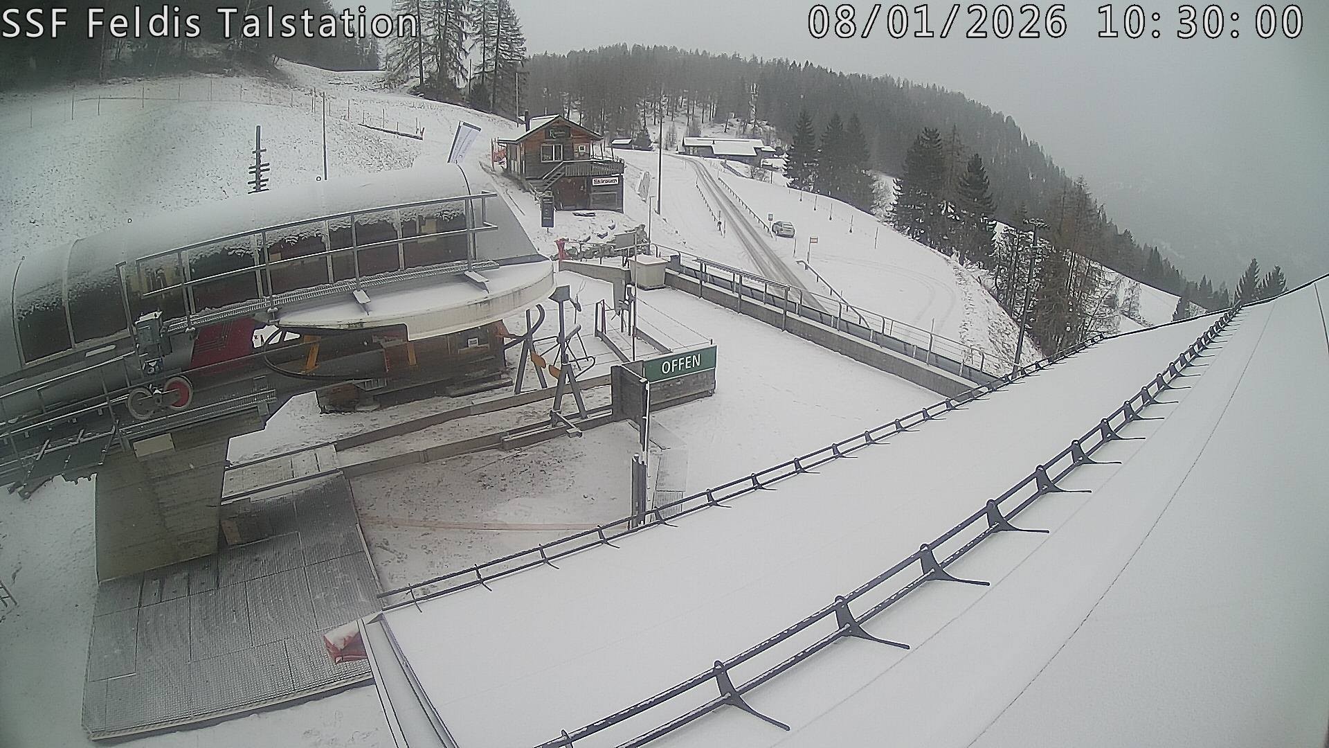 Archiv Foto Webcam Talstation Feldis/ Veulden