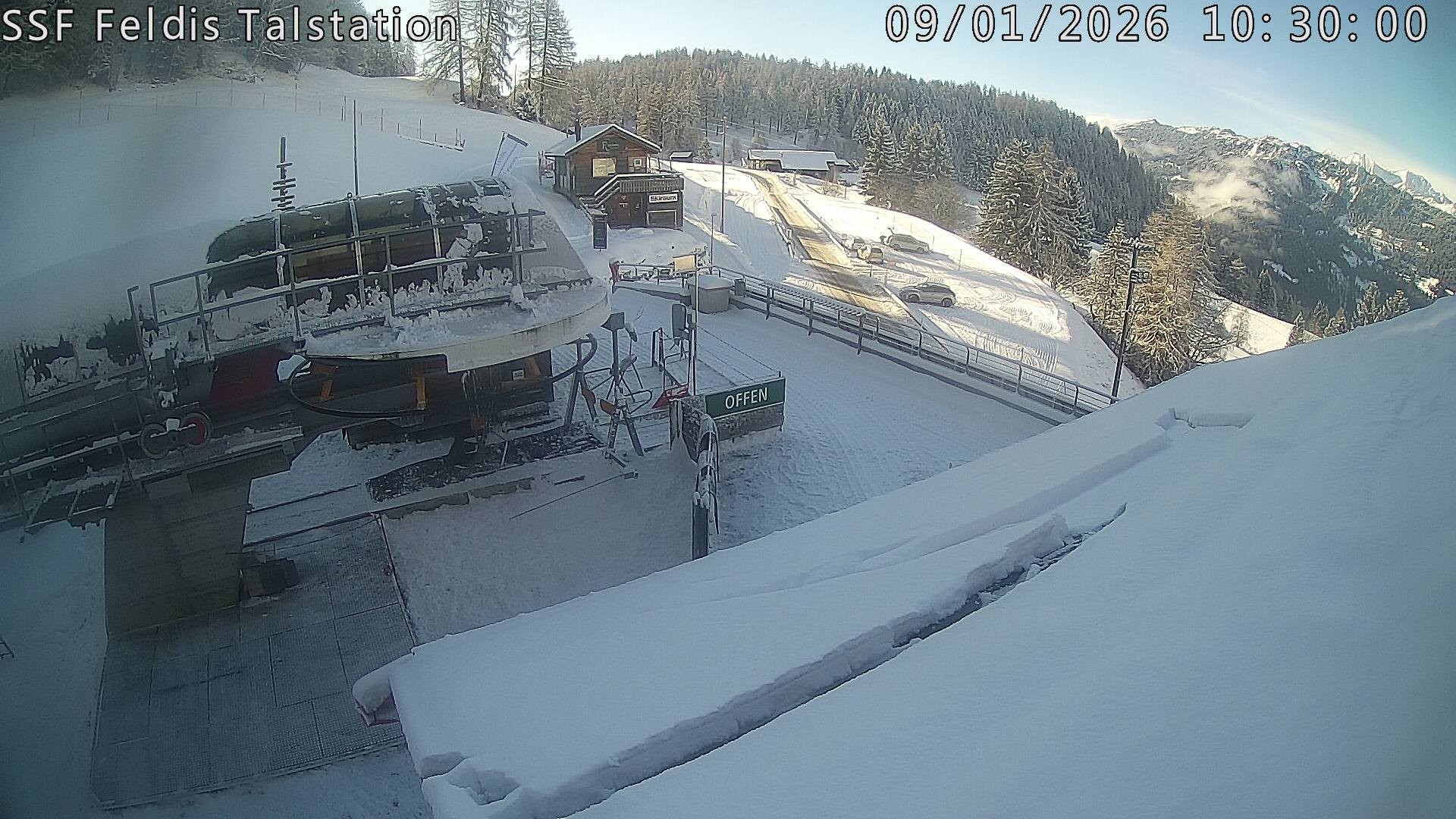 Archiv Foto Webcam Talstation Feldis/ Veulden