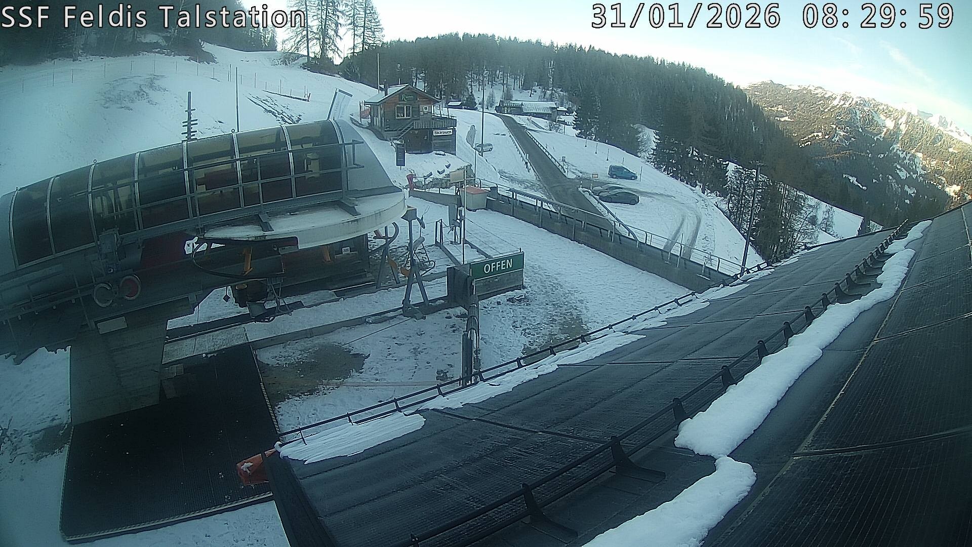 Archiv Foto Webcam Talstation Feldis/ Veulden