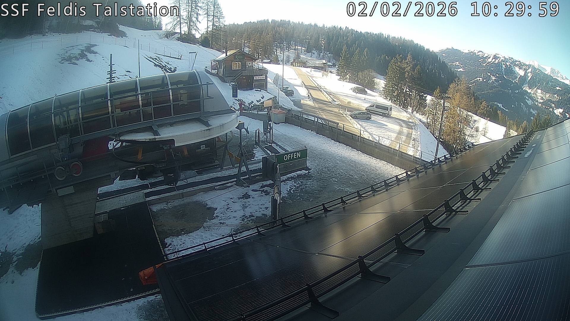 Archiv Foto Webcam Talstation Feldis/ Veulden