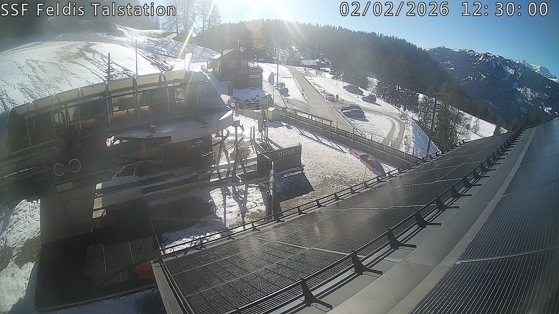 Archiv Foto Webcam Talstation Feldis/ Veulden