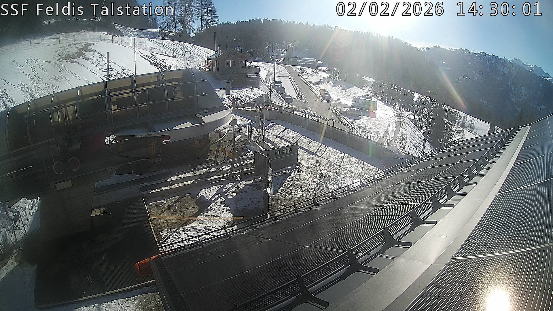 Archiv Foto Webcam Talstation Feldis/ Veulden