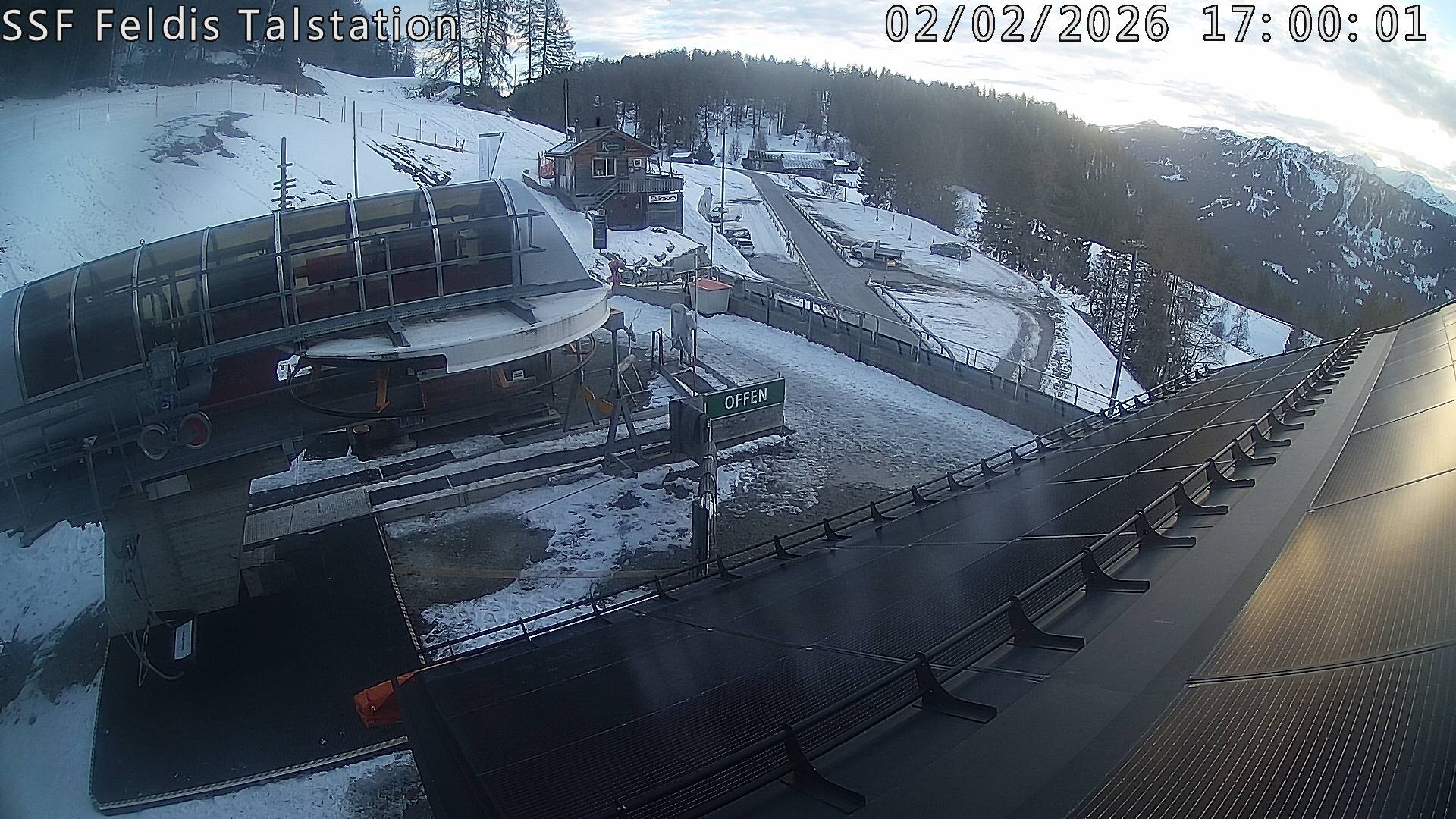 Archiv Foto Webcam Talstation Feldis/ Veulden