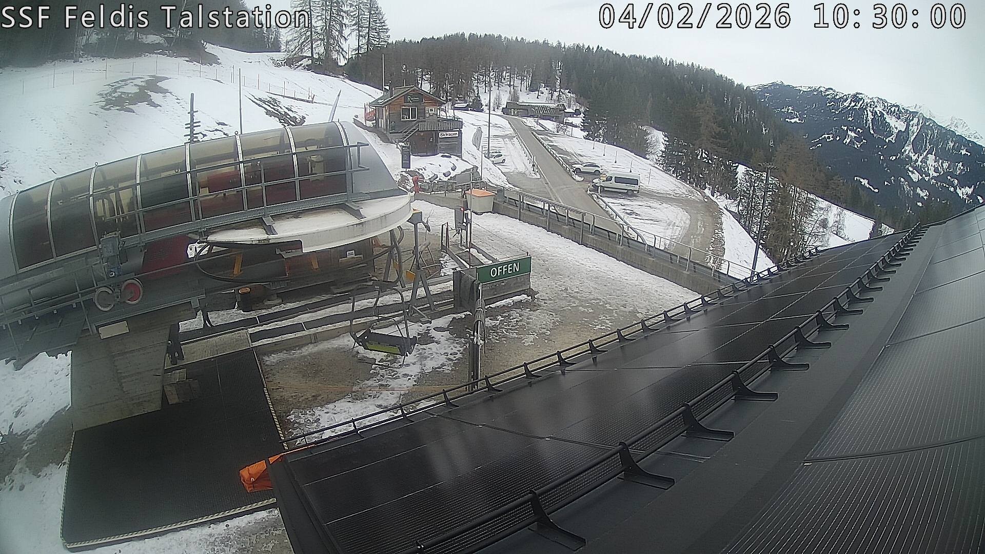 Archiv Foto Webcam Talstation Feldis/ Veulden