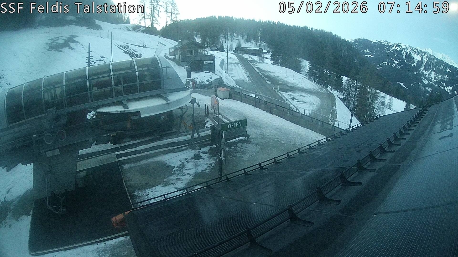 Archiv Foto Webcam Talstation Feldis/ Veulden