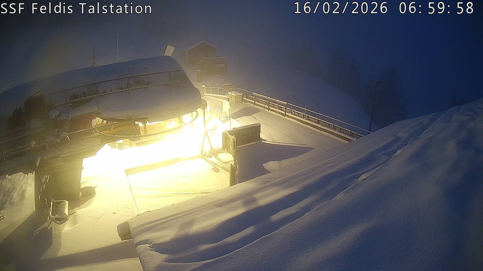 Archiv Foto Webcam Talstation Feldis/ Veulden