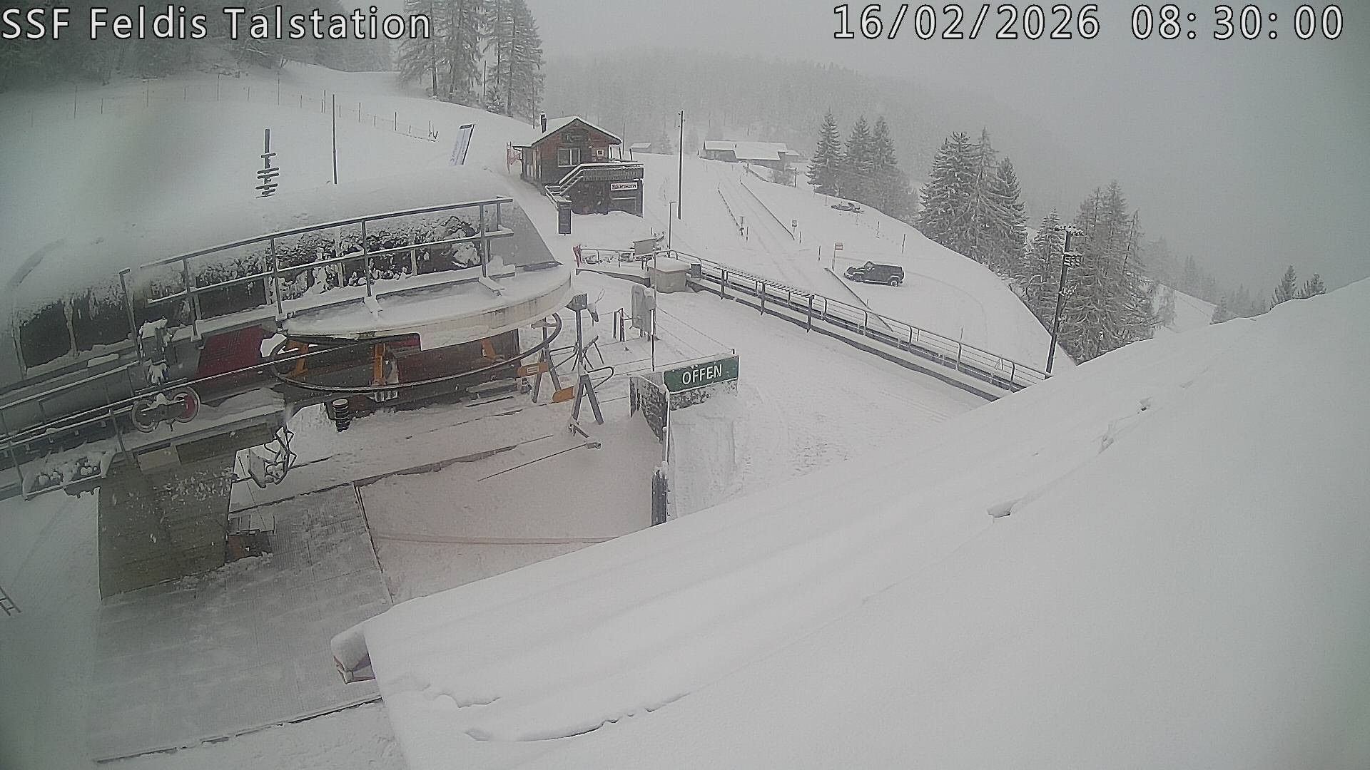 Archiv Foto Webcam Talstation Feldis/ Veulden