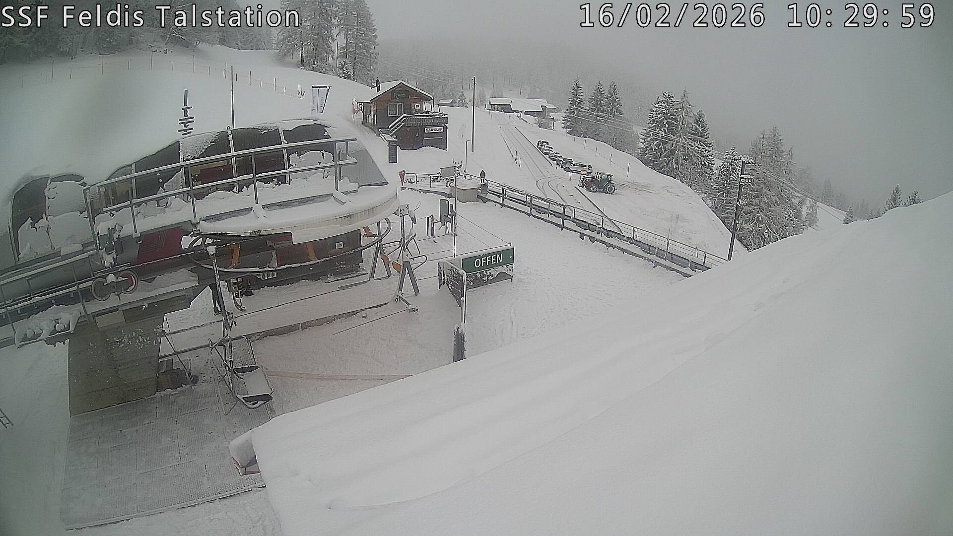 Archiv Foto Webcam Talstation Feldis/ Veulden