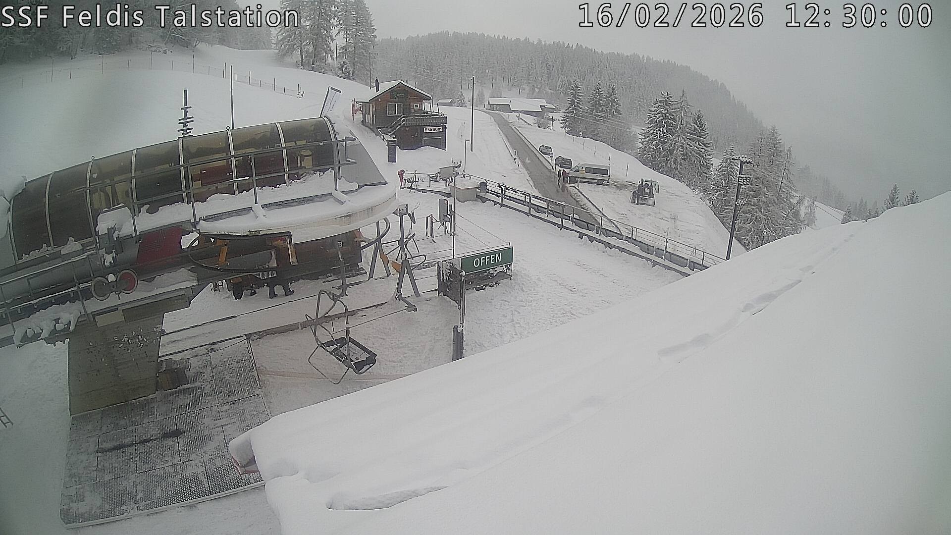 Archiv Foto Webcam Talstation Feldis/ Veulden