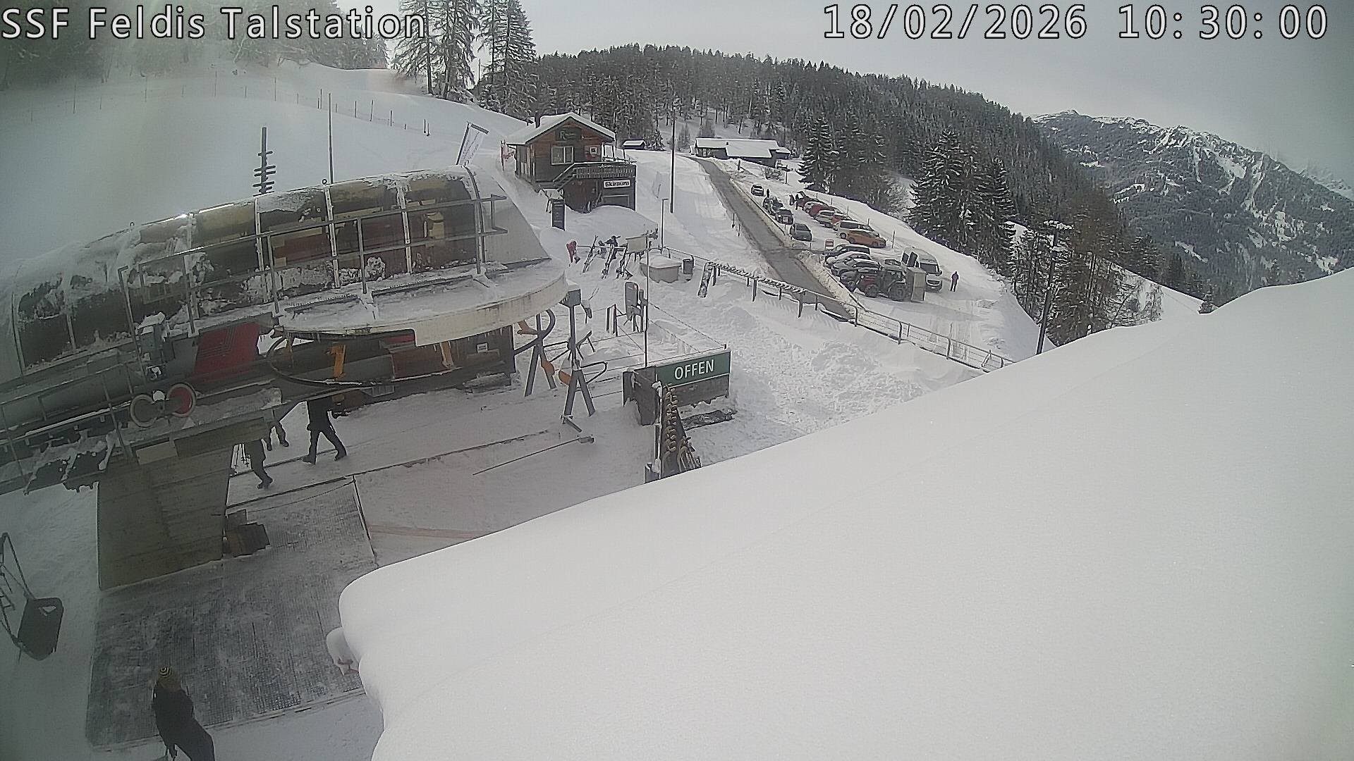 Archiv Foto Webcam Talstation Feldis/ Veulden