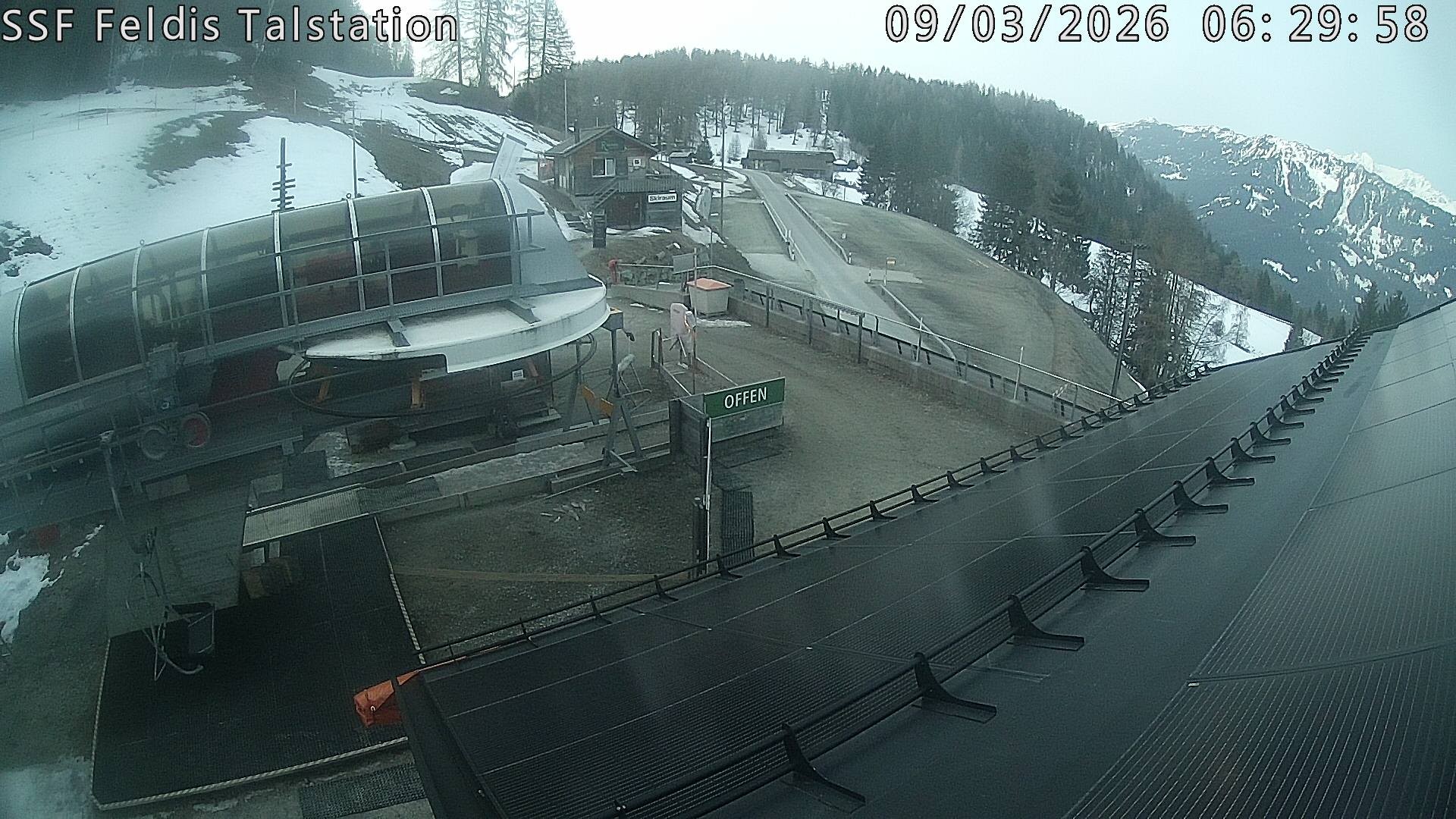 Archiv Foto Webcam Talstation Feldis/ Veulden