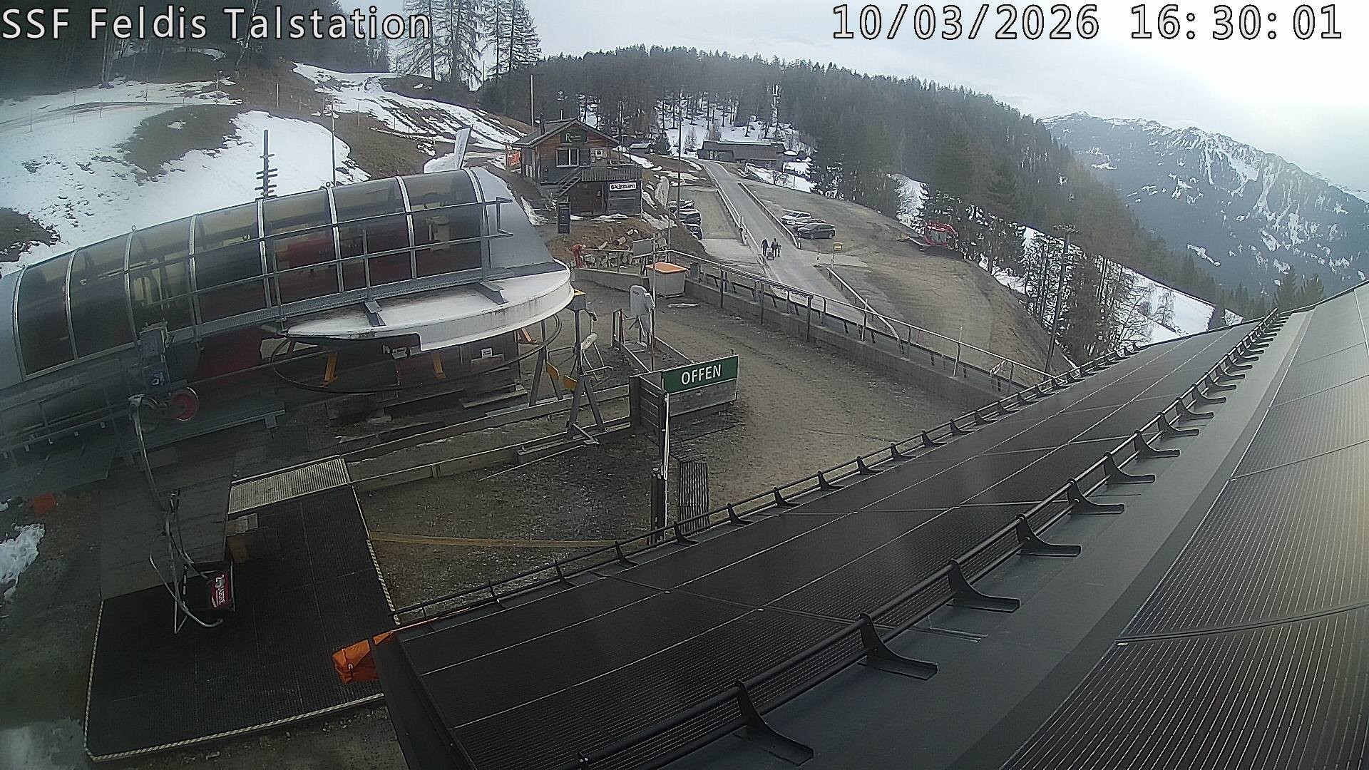 Archiv Foto Webcam Talstation Feldis/ Veulden