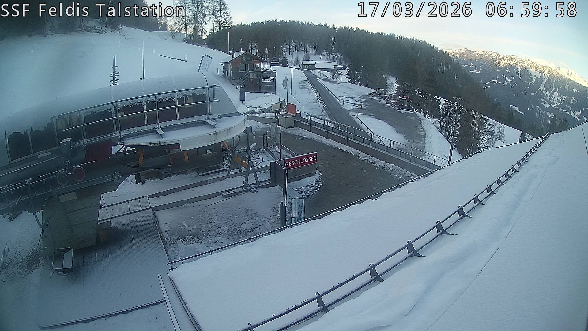 Archiv Foto Webcam Talstation Feldis/ Veulden