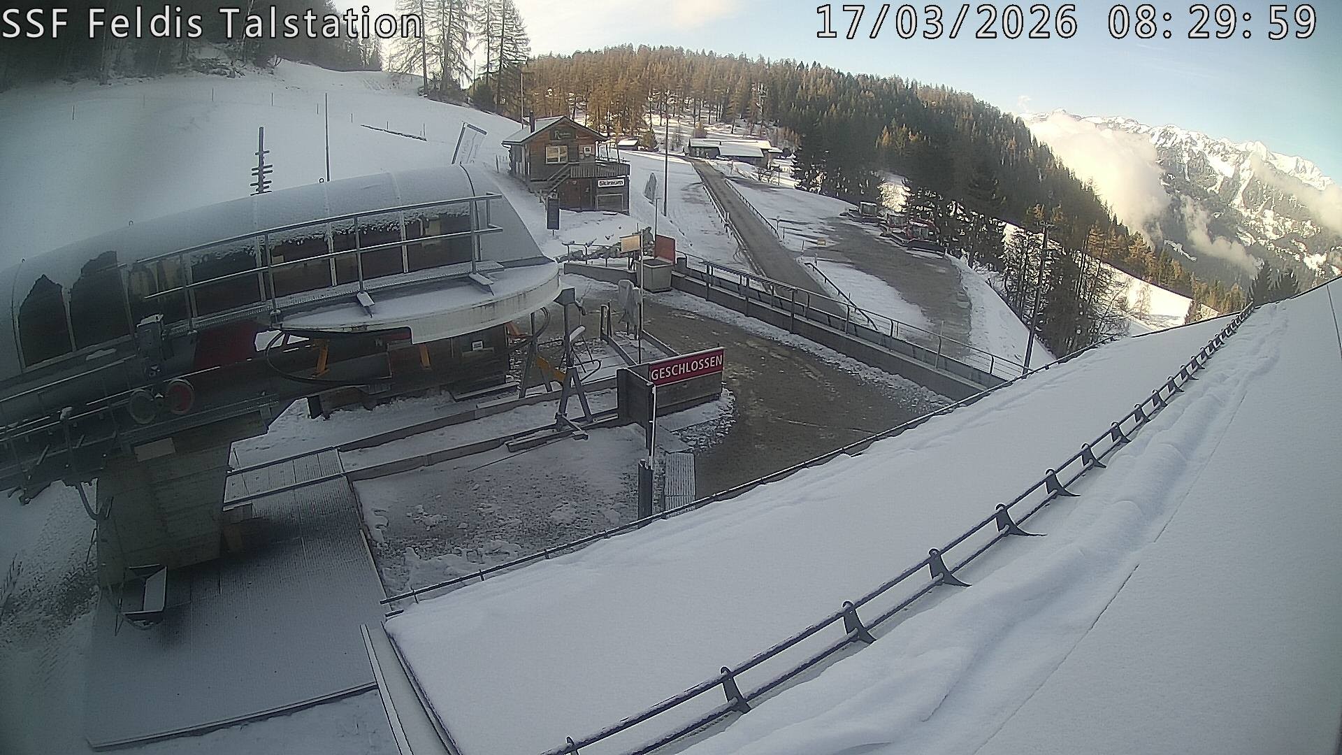 Archiv Foto Webcam Talstation Feldis/ Veulden