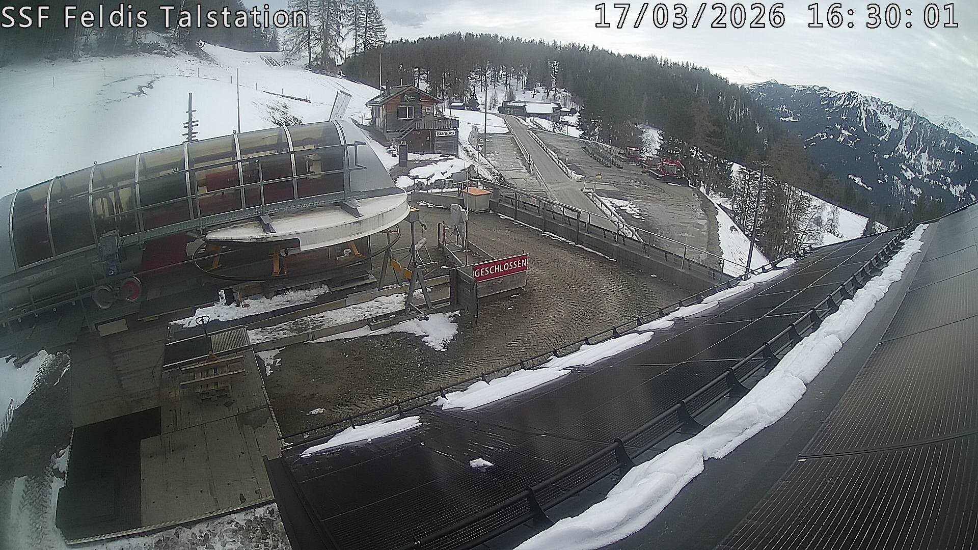 Archiv Foto Webcam Talstation Feldis/ Veulden