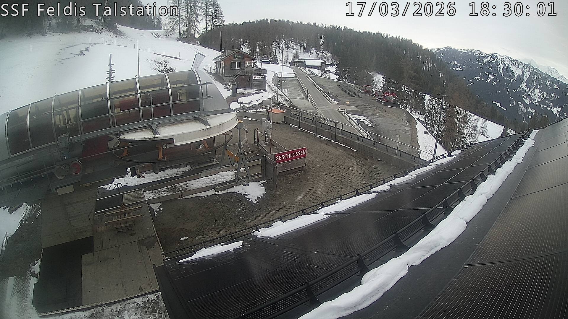 Archiv Foto Webcam Talstation Feldis/ Veulden