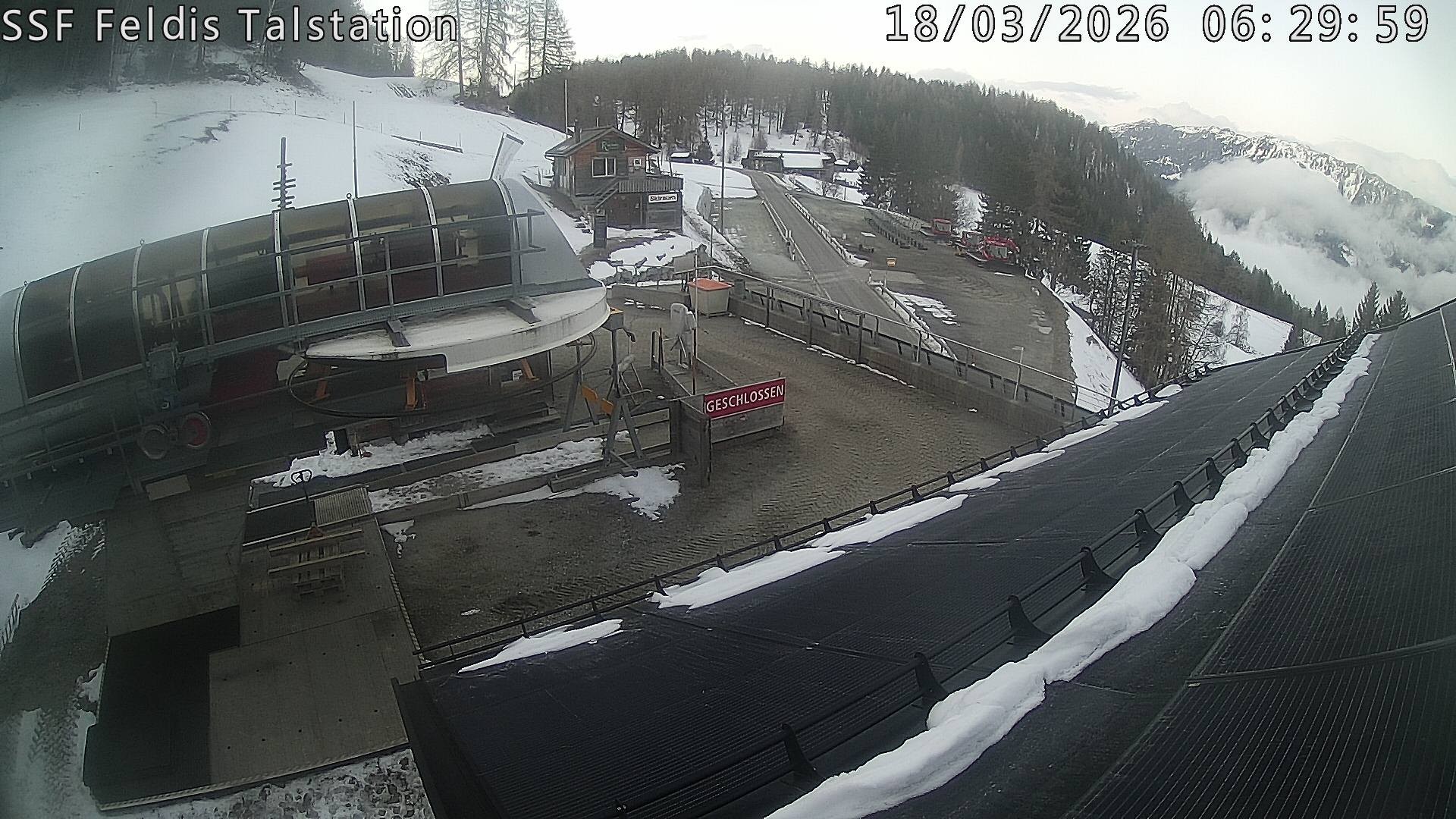 Archiv Foto Webcam Talstation Feldis/ Veulden