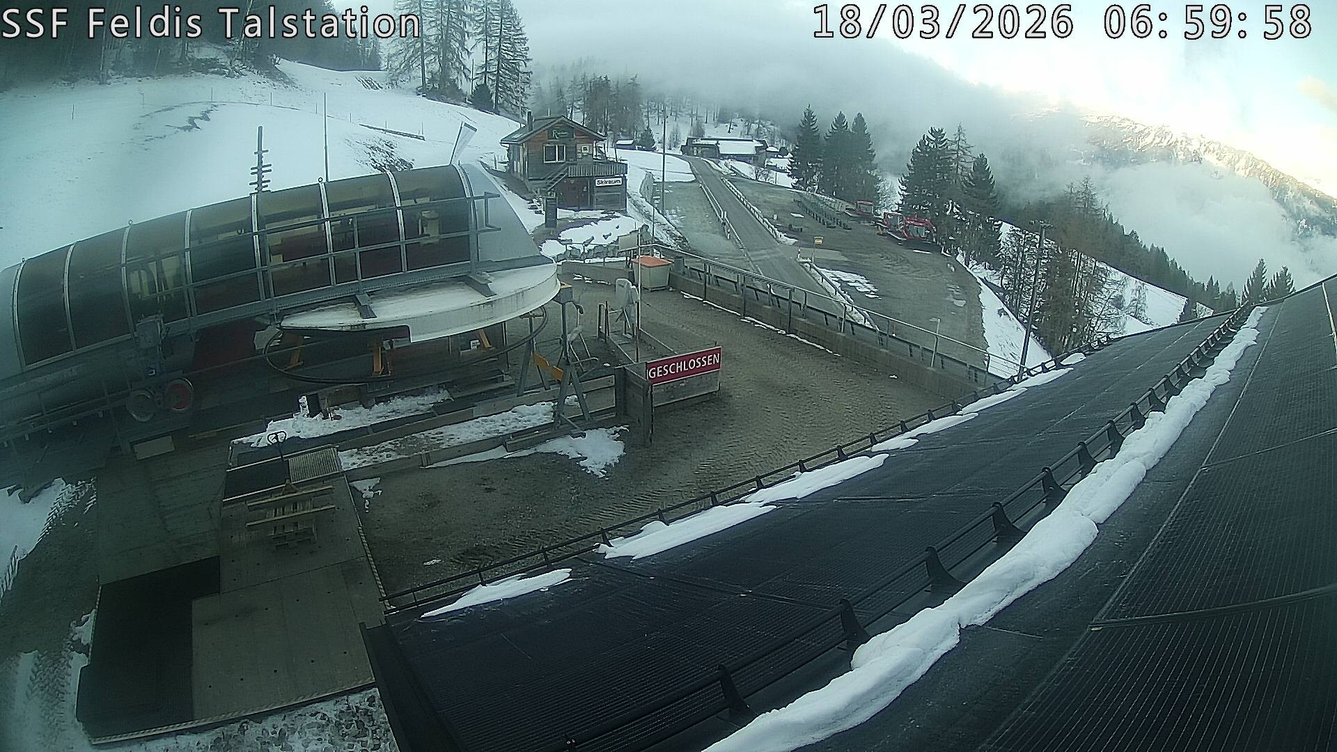 Archiv Foto Webcam Talstation Feldis/ Veulden