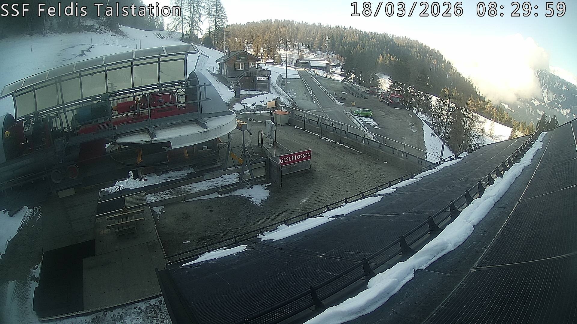 Archiv Foto Webcam Talstation Feldis/ Veulden