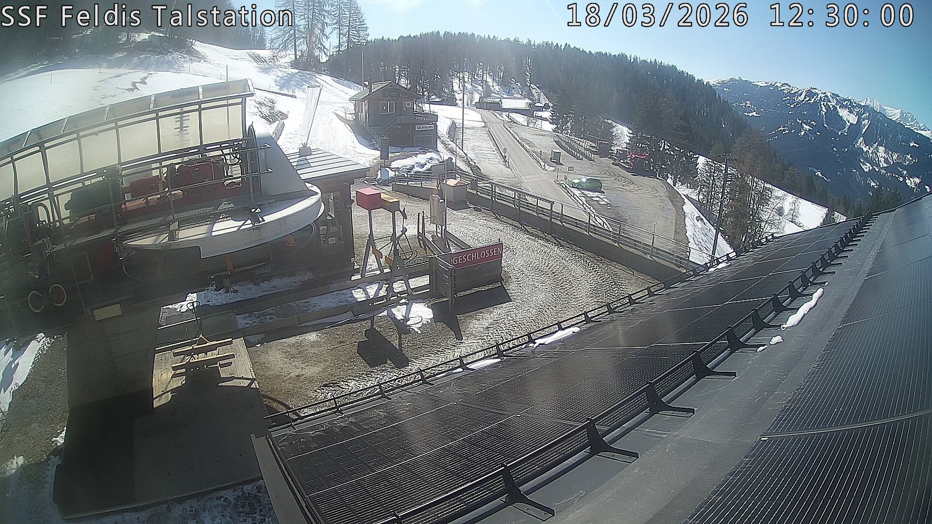 Archiv Foto Webcam Talstation Feldis/ Veulden