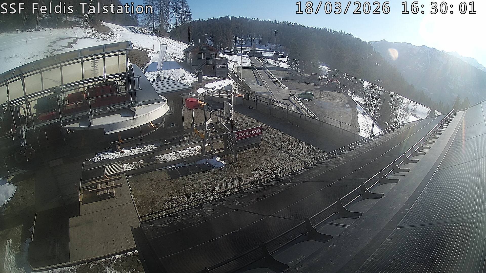 Archiv Foto Webcam Talstation Feldis/ Veulden