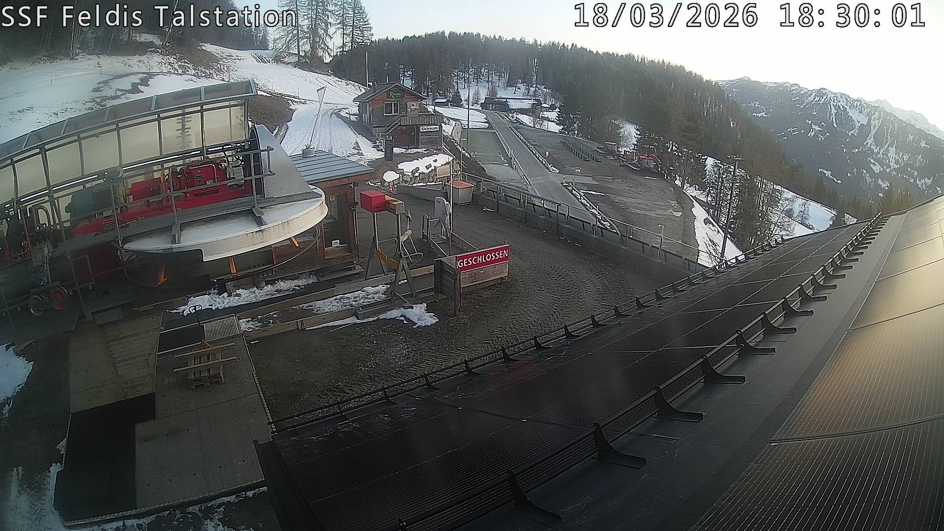 Archiv Foto Webcam Talstation Feldis/ Veulden