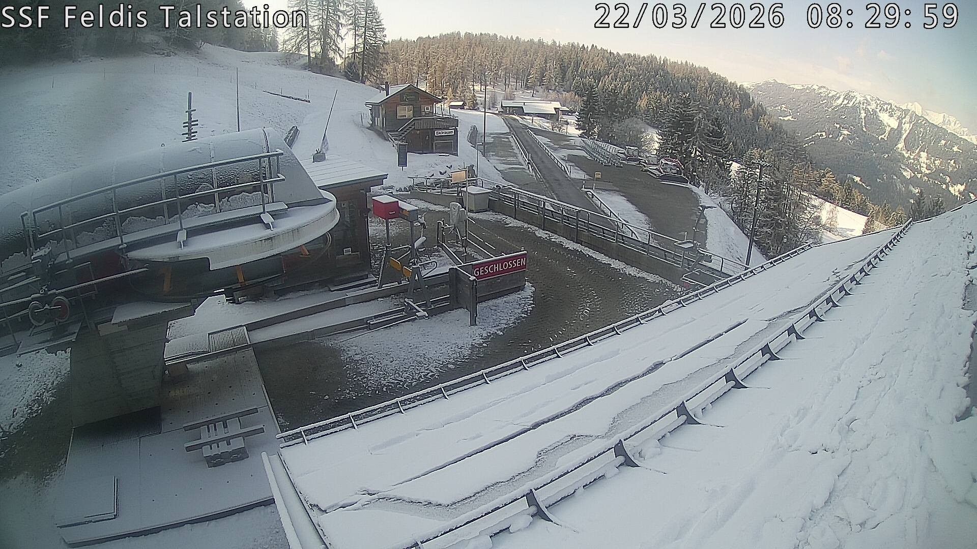 Archiv Foto Webcam Talstation Feldis/ Veulden