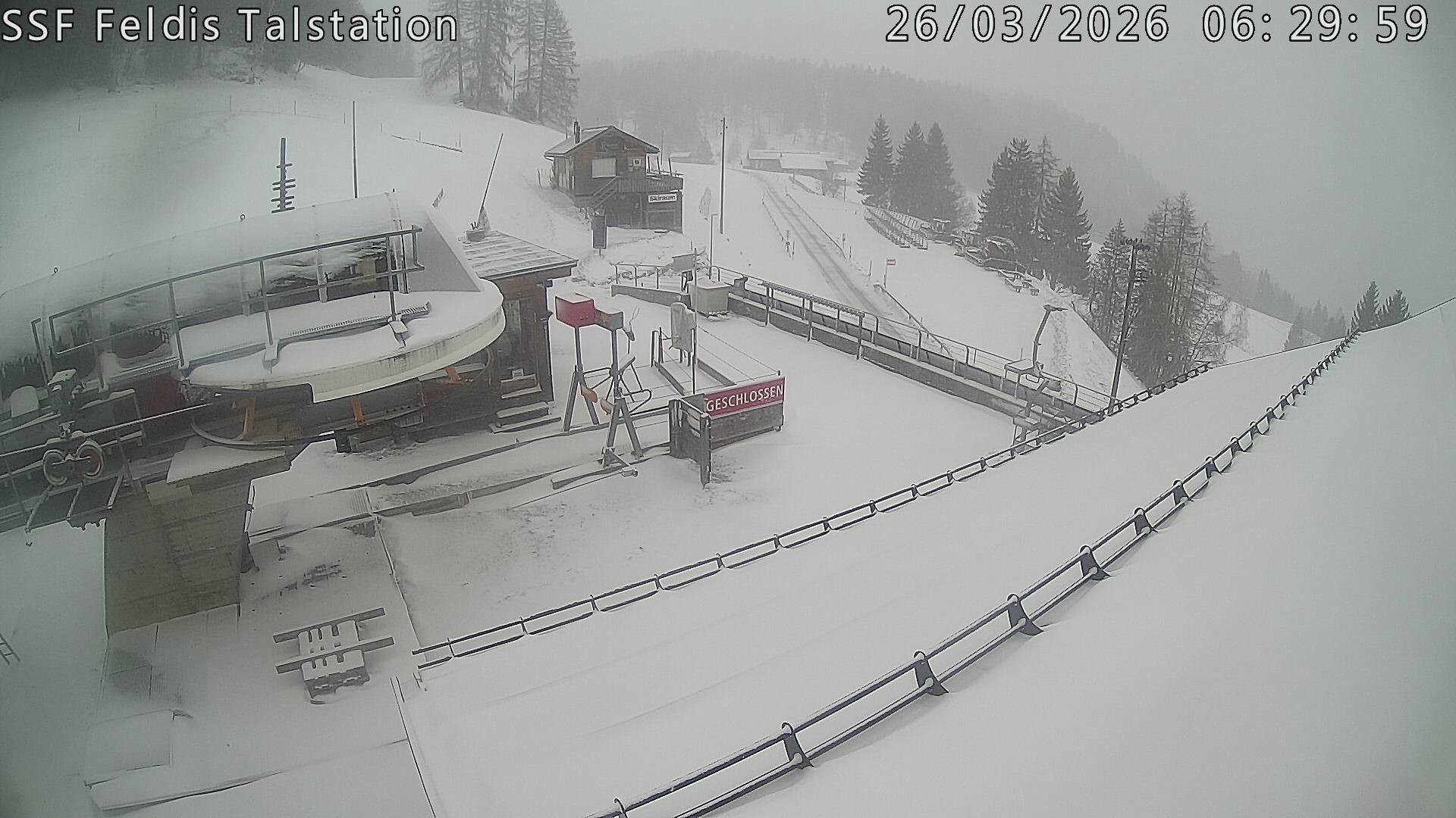 Archiv Foto Webcam Talstation Feldis/ Veulden