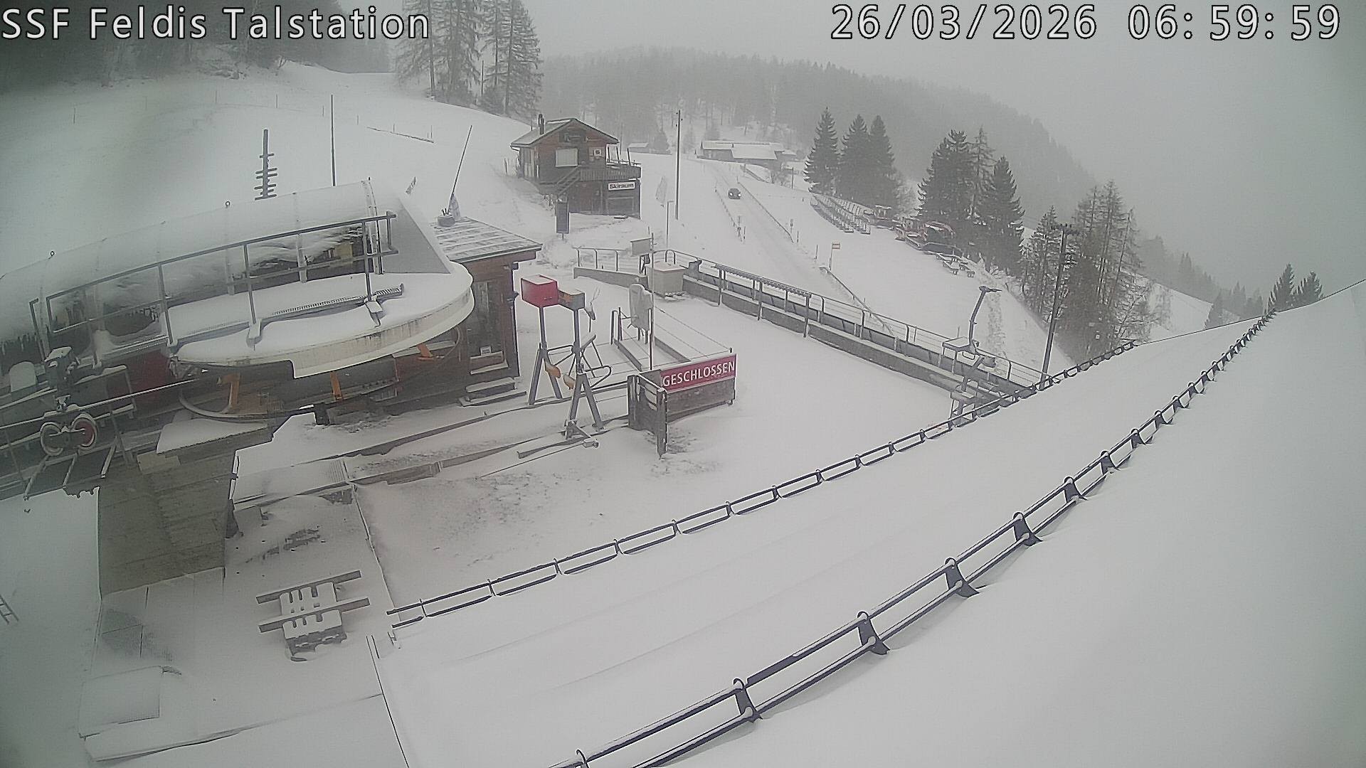 Archiv Foto Webcam Talstation Feldis/ Veulden