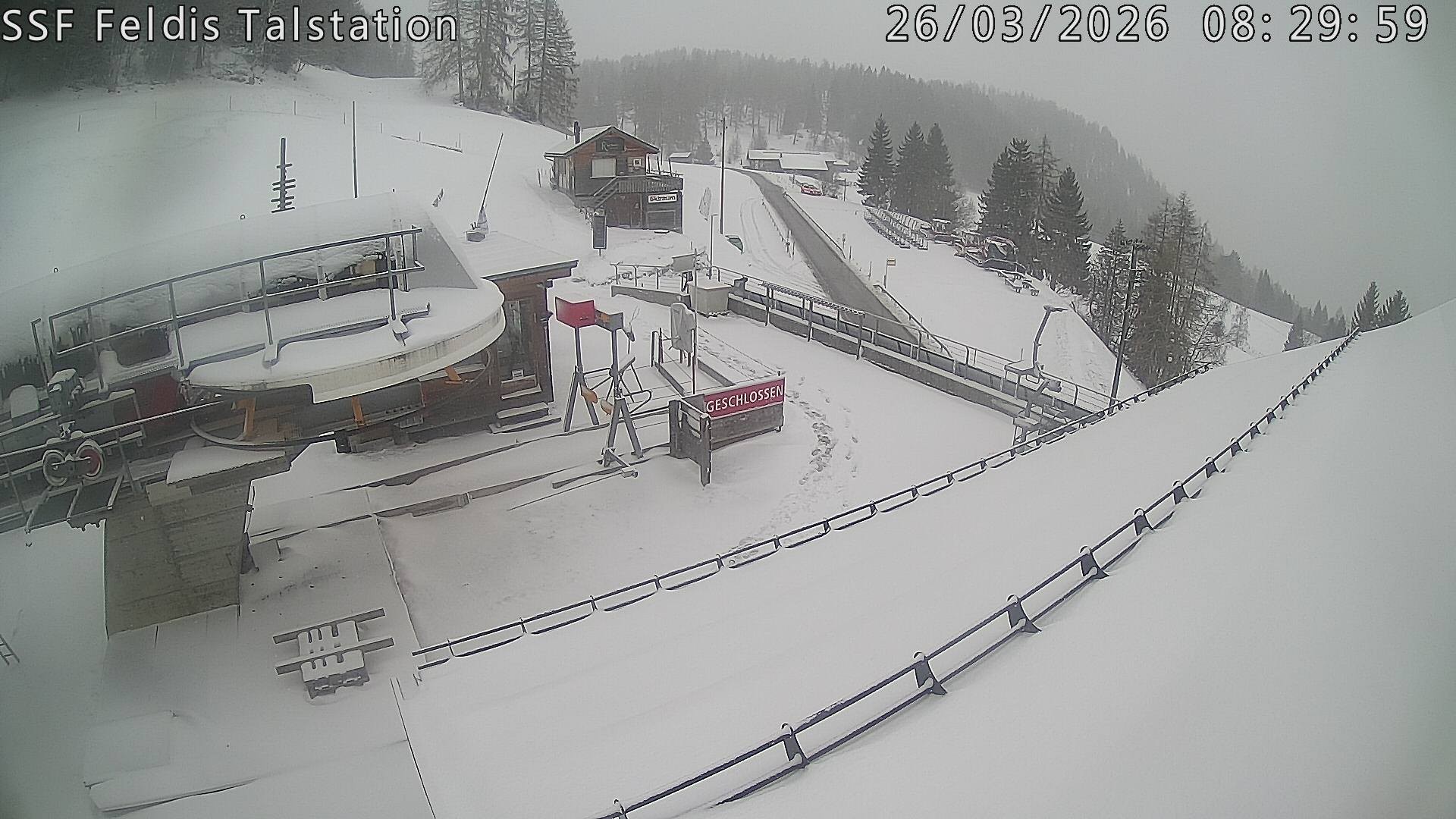 Archiv Foto Webcam Talstation Feldis/ Veulden