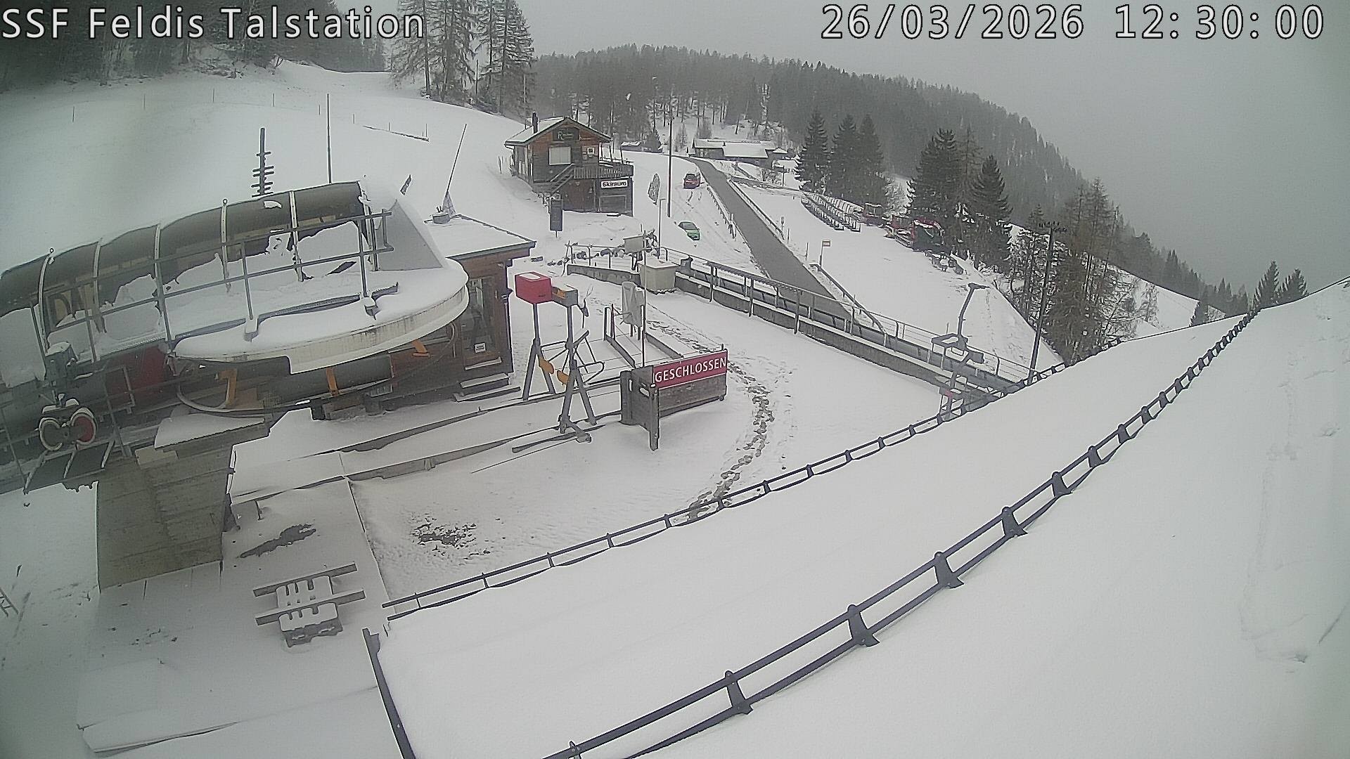 Archiv Foto Webcam Talstation Feldis/ Veulden