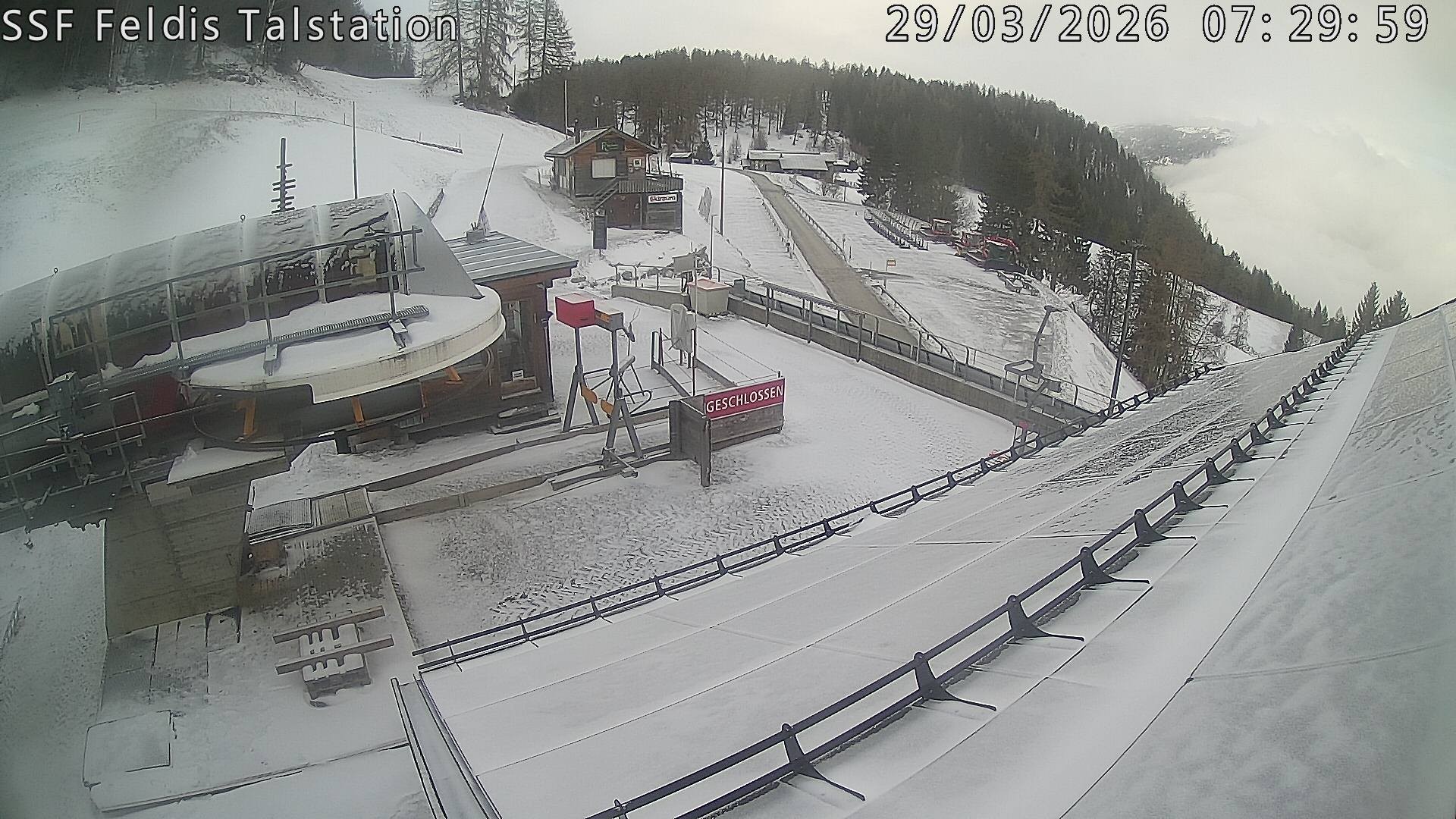 Archiv Foto Webcam Talstation Feldis/ Veulden