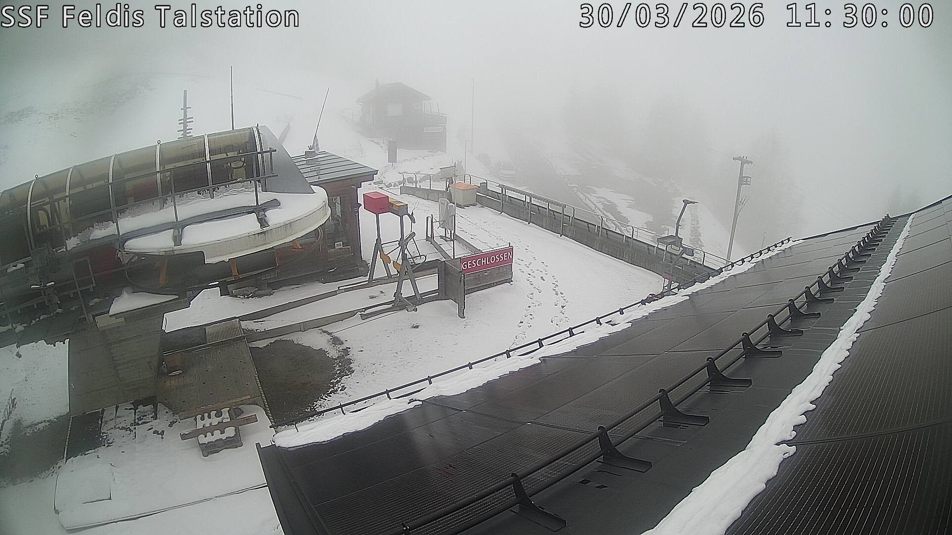 Archived image Webcam Valley station Feldis