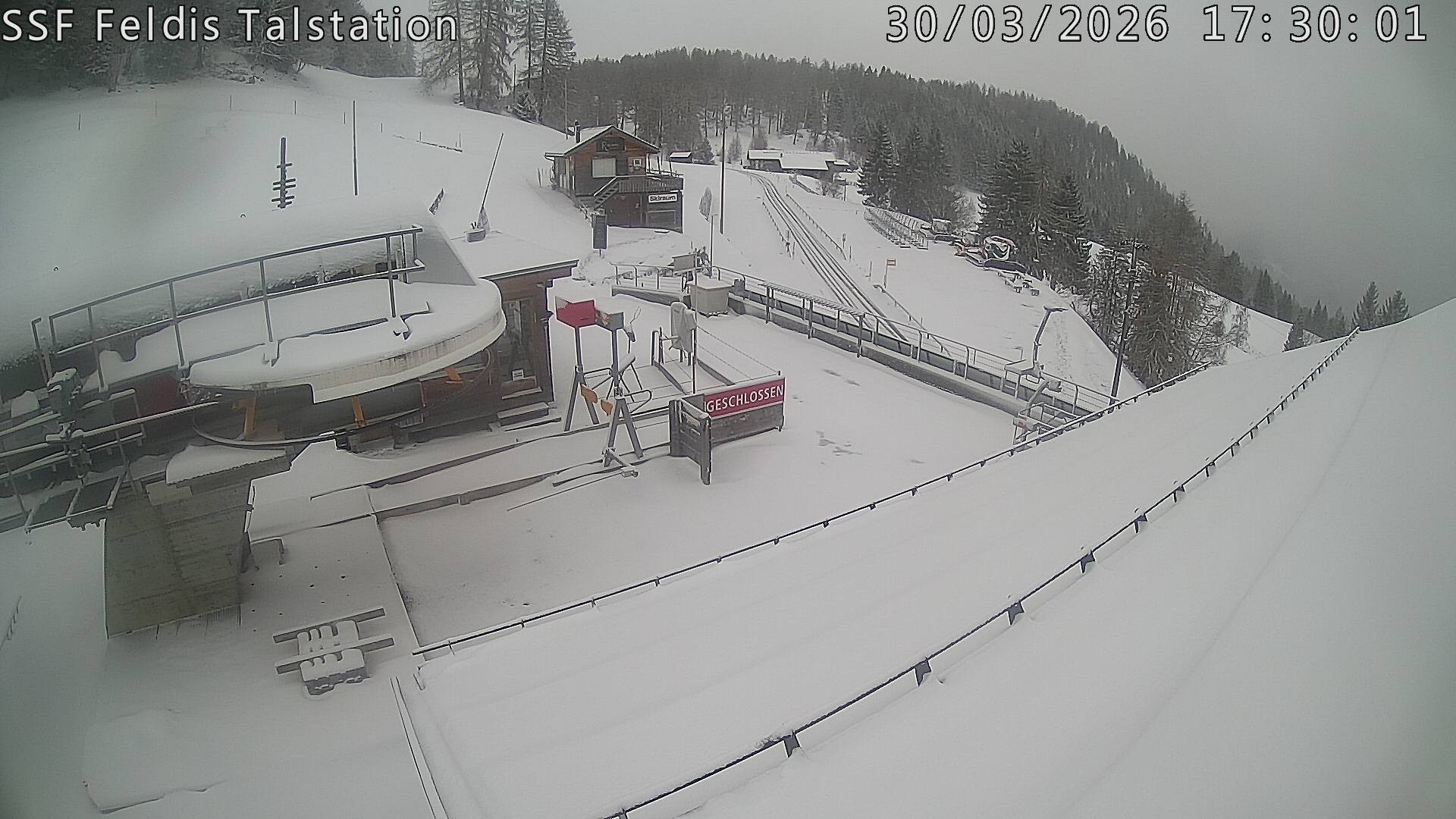 Archiv Foto Webcam Talstation Feldis/ Veulden