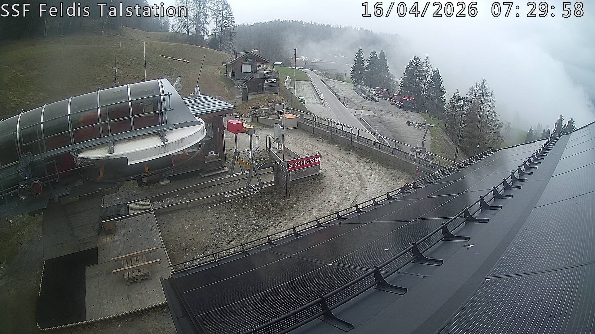 Archived image Webcam Valley station Feldis