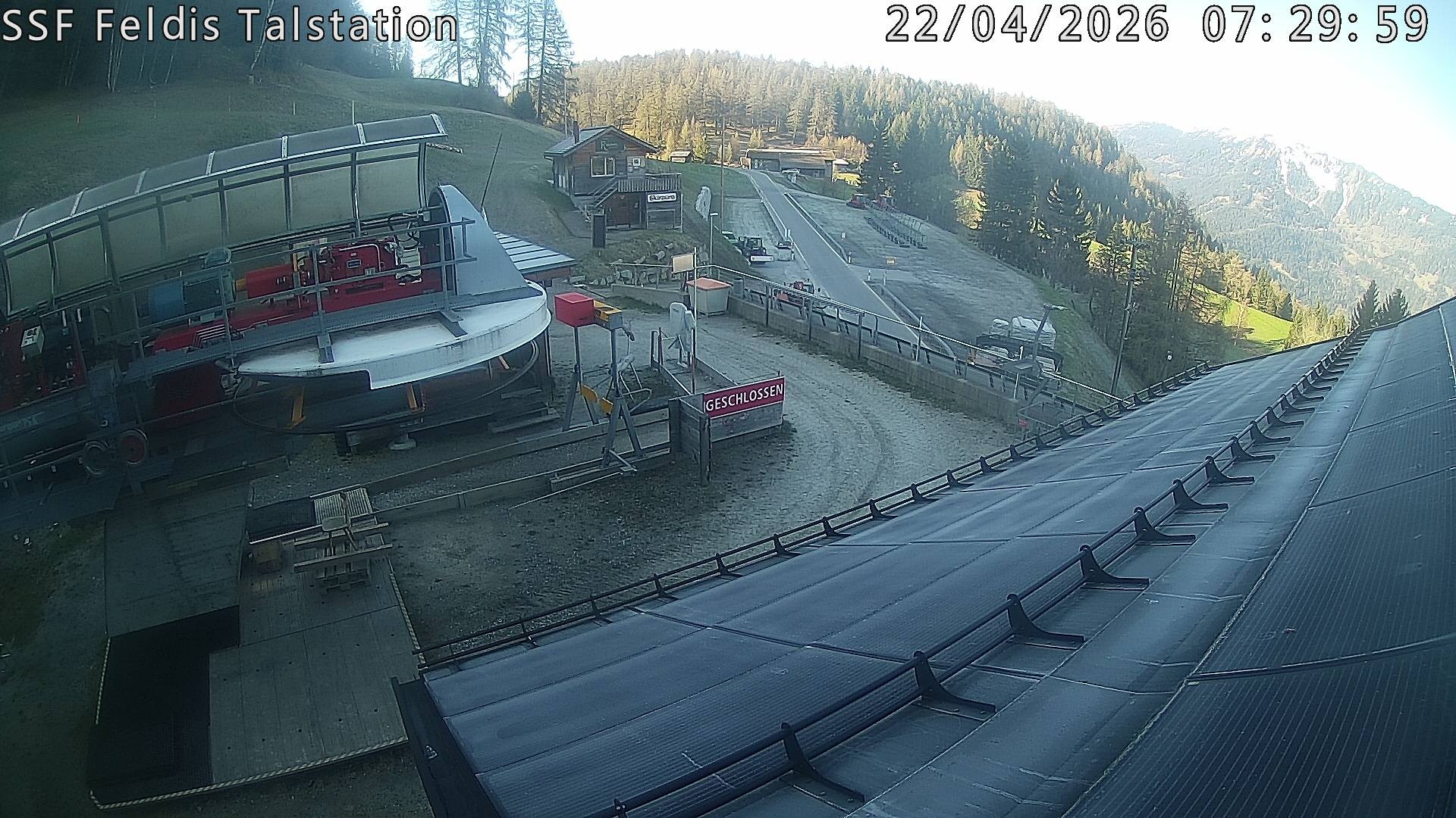 Archiv Foto Webcam Talstation Feldis/ Veulden